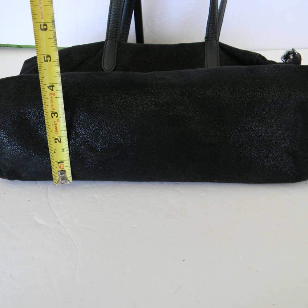 STELLA MCCARTNEY  Black Shaggy Deer Falabella East West Shopper Tote ITALY - Picture 6 of 10